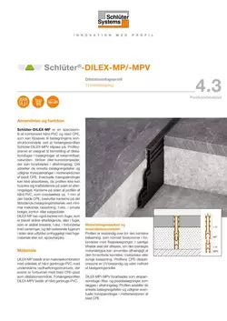 Schlüter-DILEX-MP /-MPV | Produktdatablad 4.3