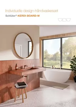 Schlüter-KERDI-BOARD-W - Individuelle design-håndvaskesæt