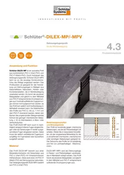 Schlüter-DILEX-MP /-MPV | Produktdatenblatt 4.3