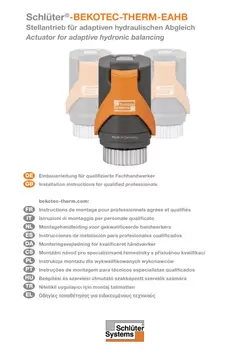 Schlüter-BEKOTEC-THERM-EAHB - Stellantrieb | Einbauanleitung