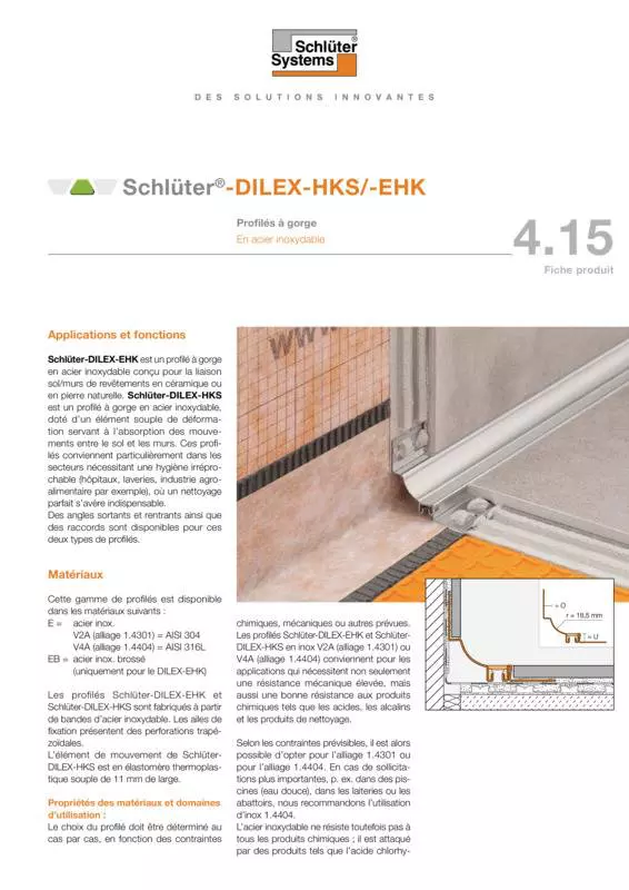 Schlüter-DILEX-HKS /-EHK | Fiche produit 4.15