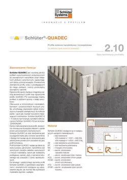 Schlüter-QUADEC | Opis techniczny produktu 2.10