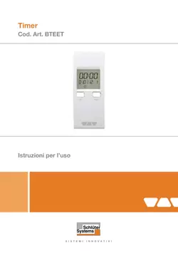 Schlüter-BEKOTEC-THERM-EET - Timer | Istruzioni per l'uso