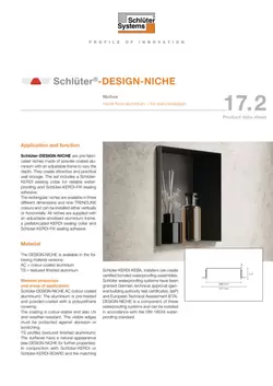 Schlüter-DESIGN-NICHE | Product data sheet 17.2
