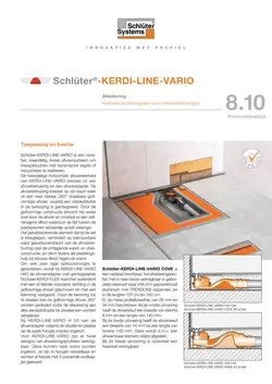 Schlüter-KERDI-LINE-VARIO | Productdatablad 8.10
