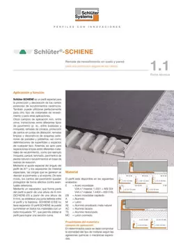 Schlüter-SCHIENE | Ficha Técnica 1.1