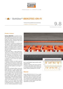 Schlüter-BEKOTEC-EN-FI | Technický list výrobku 9.8 Schlüter-BEKOTEC-EN-FI | Technický list výrobku 9.8