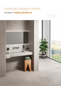Schlüter-KERDI-BOARD-W - Individually designed vanities