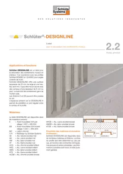 Schlüter-DESIGNLINE | Fiche produit 2.2