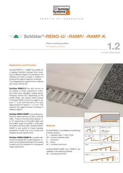 Schlüter-RENO-U /-RAMP /-RAMP-K | Product data sheet 1.2