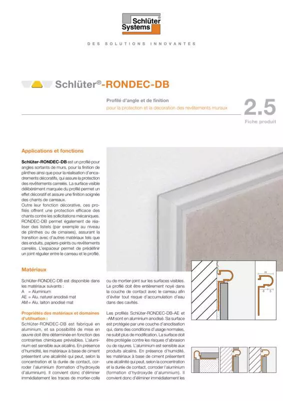 Schlüter-RONDEC-DB | Fiche produit 2.5