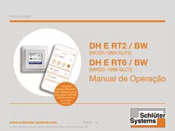 Schlüter-DITRA-HEAT-E RT2/BW & RT6/BW - Manual de Operação