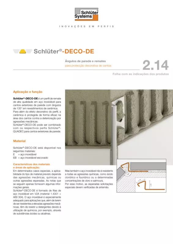 Schlüter-DECO-DE | Ficha de dados do produto 2.14