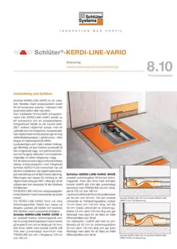 Schlüter-KERDI-LINE-VARIO | Produktdatablad 8.10