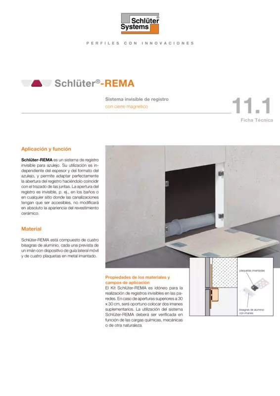 Schlüter-REMA | Ficha Técnica 11.1