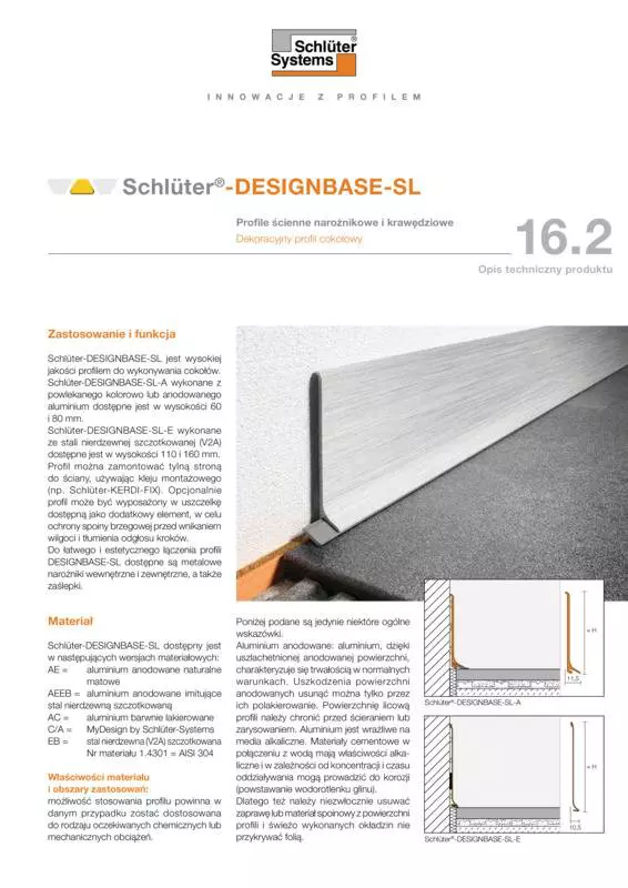 Schlüter-DESIGNBASE-SL | Opis techniczny produktu 16.2