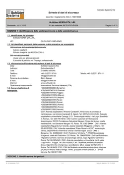 Schlüter-KERDI-COLL-RL - Scheda di sicurezza