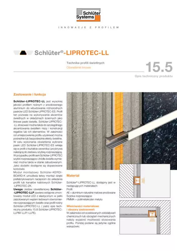 Schlüter-LIPROTEC-LL | Opis techniczny produktu 15.5