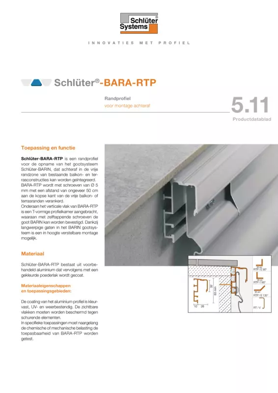 Schlüter-BARA-RTP | Productdatablad 5.11