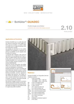 Schlüter-QUADEC | Fiche produit 2.10