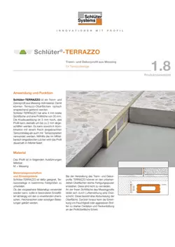 Schlüter-TERRAZZO | Produktdatenblatt 1.8