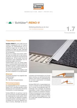 Schlüter-RENO-V | Productdatablad 1.7