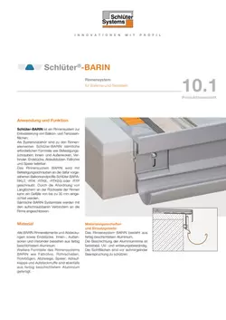 Schlüter-BARIN | Produktdatenblatt 10.1