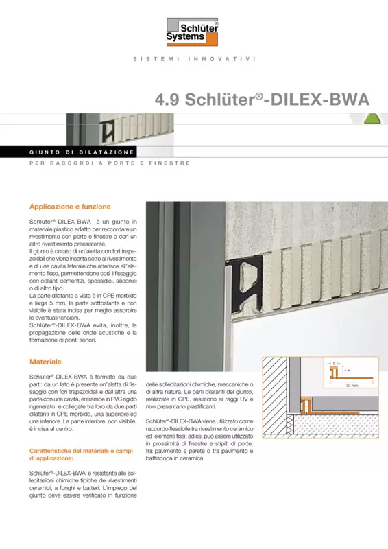 Schlüter-DILEX-BWA | Scheda tecnica 4.9