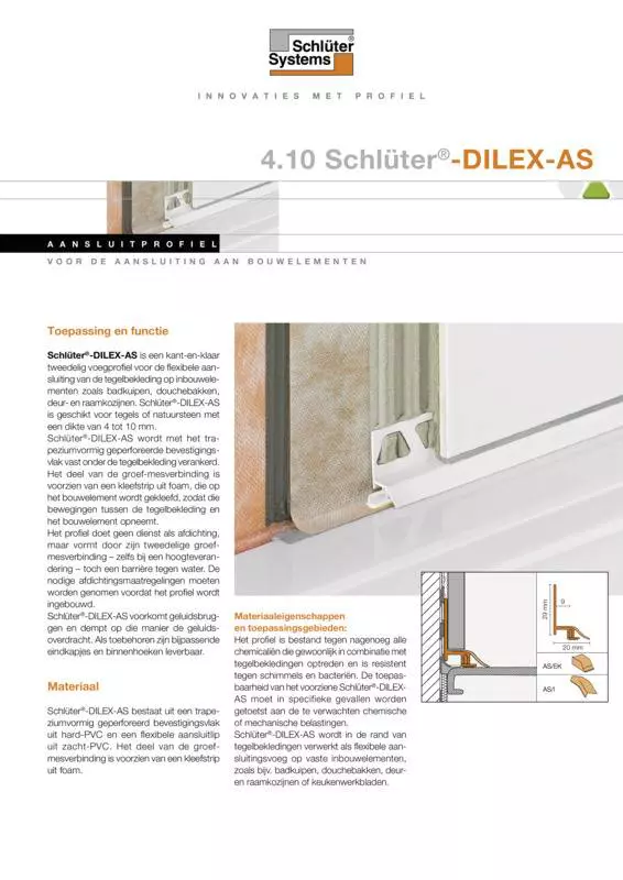 Schlüter-DILEX-AS | Productdatablad 4.10