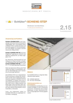 Schlüter-SCHIENE-STEP | Produktdatenblatt 2.15