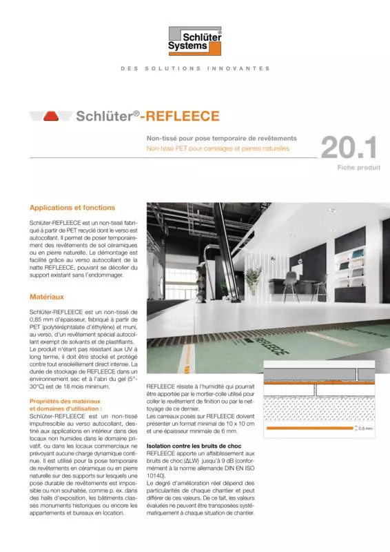 Schlüter-REFLEECE | Fiche produit 20.1