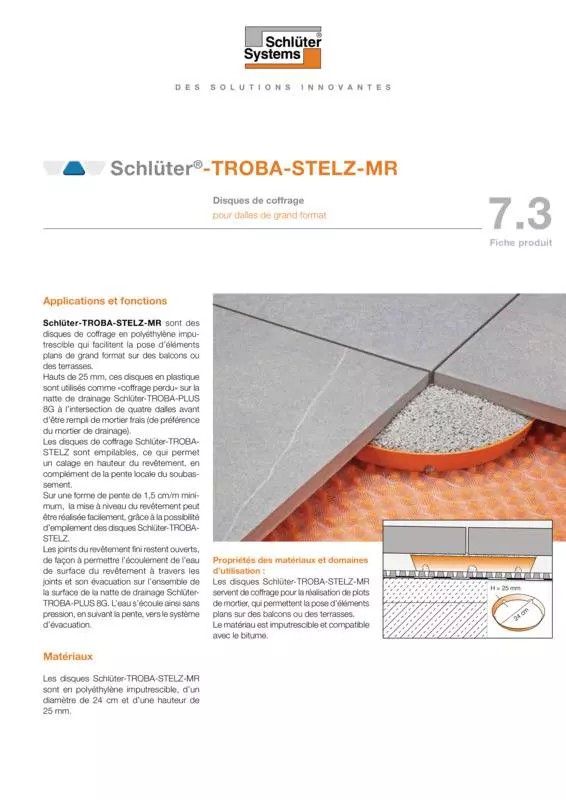 Schlüter-TROBA-STELZ-MR | Fiche produit 7.3