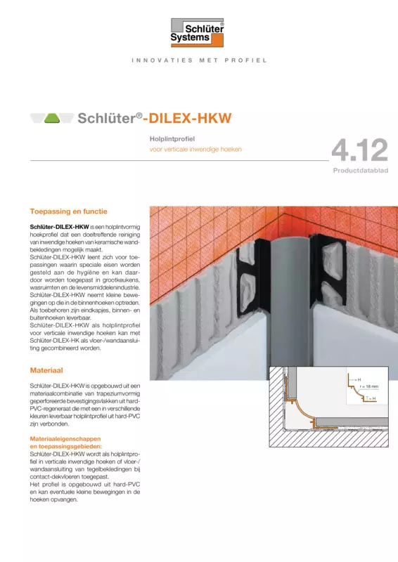 Schlüter-DILEX-HKW | Productdatablad 4.12