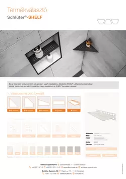 Schlüter-SHELF – Termékválasztó Schlüter-SHELF – Termékválasztó