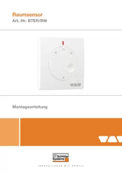 Schlüter-BEKOTEC-THERM-ER/BW - Raumsensor | Montageanleitung
