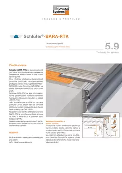 Schlüter-BARA-RTK | Technický list výrobku 5.9 Schlüter-BARA-RTK | Technický list výrobku 5.9