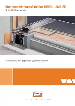 Schlüter-KERDI-LINE-SR - lyddæmpningsmåtte | Monteringsvejledning