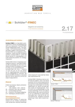 Schlüter-FINEC | Produktdatablad 2.17