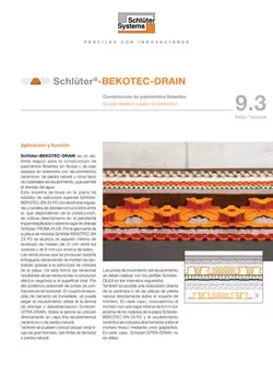 Schlüter-BEKOTEC-DRAIN | Ficha Técnica 9.3