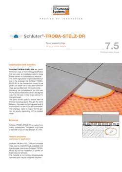 Schlüter-TROBA-STELZ-DR | Product data sheet 7.5