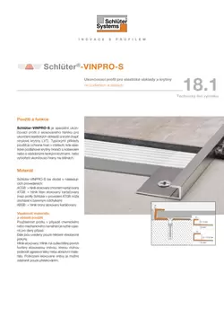 Schlüter-VINPRO-S | Technický list výrobku 18.1 Schlüter-VINPRO-S | Technický list výrobku 18.1