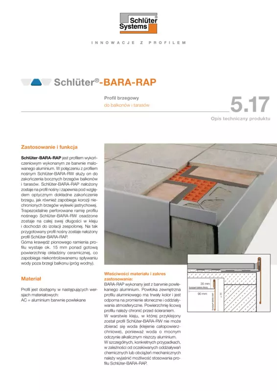 Schlüter-BARA-RAP | Opis techniczny produktu 5.17
