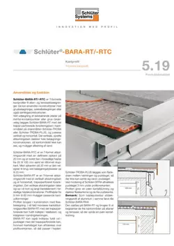 Schlüter-BARA-RT /-RTC | Produktdatablad 5.19