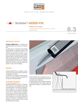 Schlüter-KERDI-FIX | Ficha Técnica 8.3