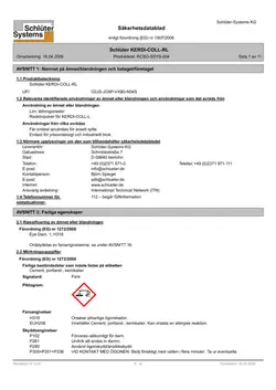 Schlüter-KERDI-COLL-RL - Säkerhetsdatablad