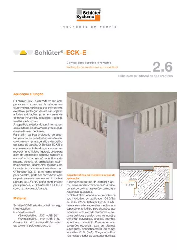 Schlüter-ECK-E | Ficha de dados do produto 2.6