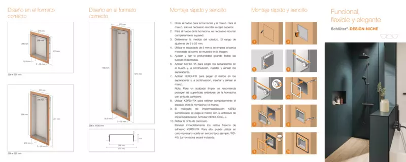 Schlüter-DESIGN-NICHE – Funcional, flexible y elegante