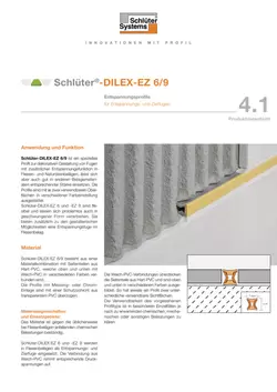 Schlüter-DILEX-EZ 6/9 | Produktdatenblatt 4.1