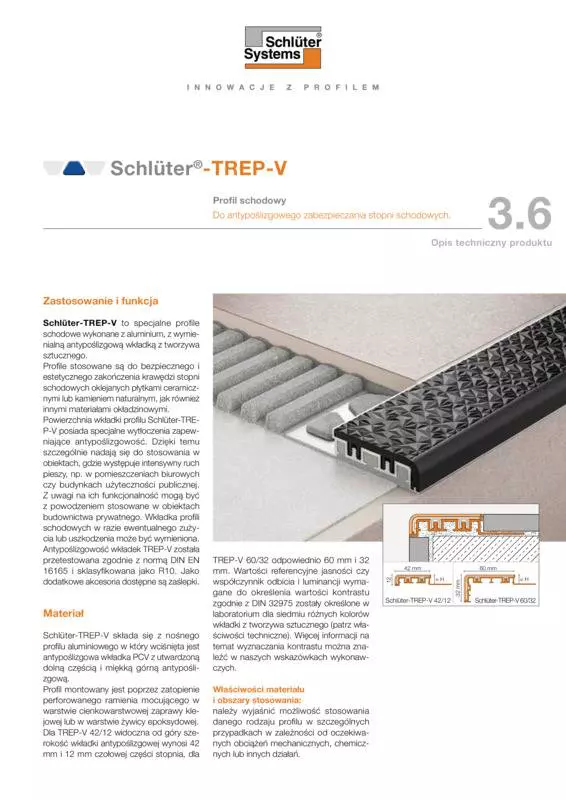 Schlüter-TREP-V | Opis techniczny produktu 3.6