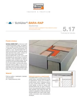 Schlüter-BARA-RAP | Technický list výrobku 5.17